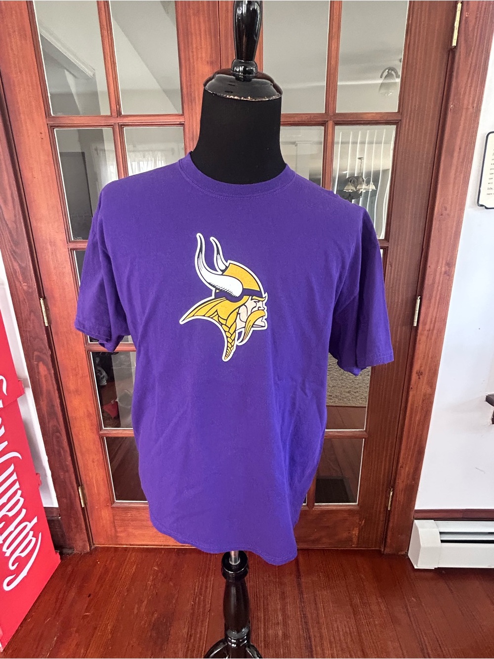 Reebok Minnesota Vikings Brett Favre #4 T-Shirt Mens Size L